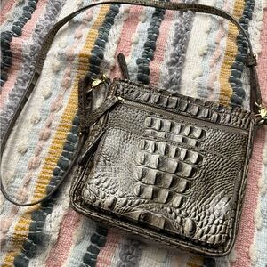 Brahmin Cleo Melbourne misty smoke crossbody purse
